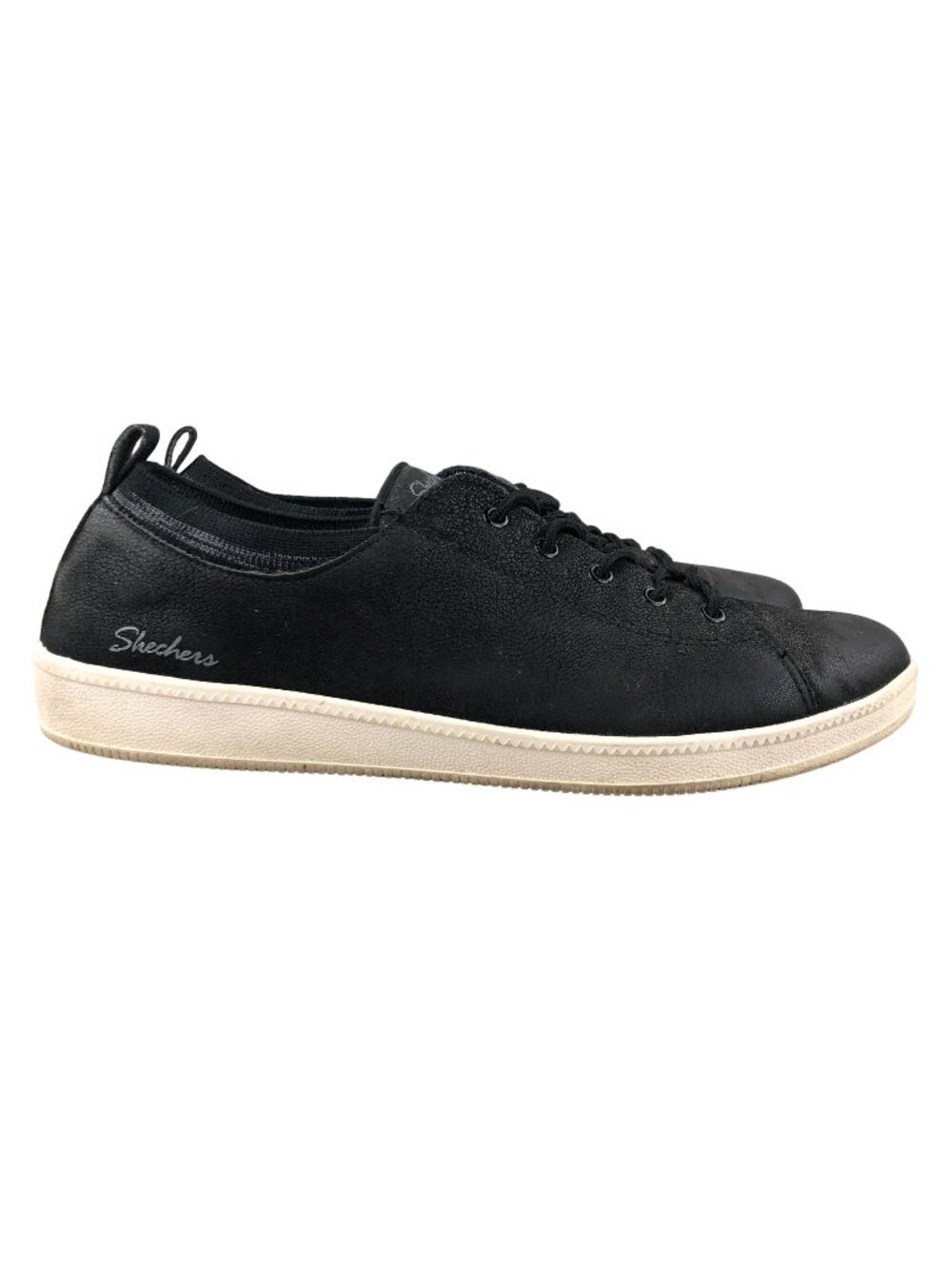 Skechers Women's Size 8 Madison Ave City Ways Black White Lace-Up Sneakers 27109